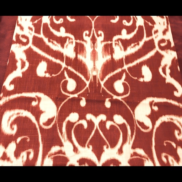 New Pottery Barn Anza Ikat Pillow Cover, Red / White,  20” - Picture 1 of 9